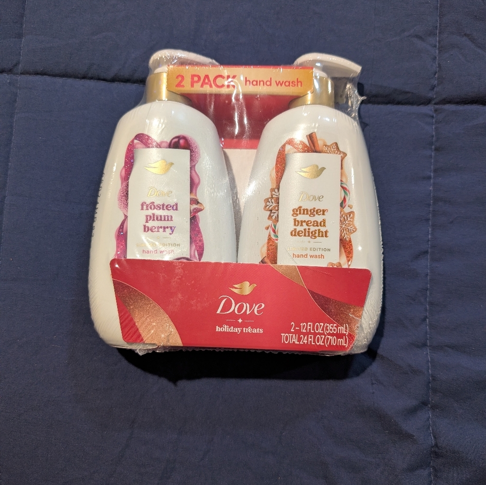 Dove Limited Edition Holiday Hand Soap Plum Berry‎ & Gingerbread 12 Floz EA